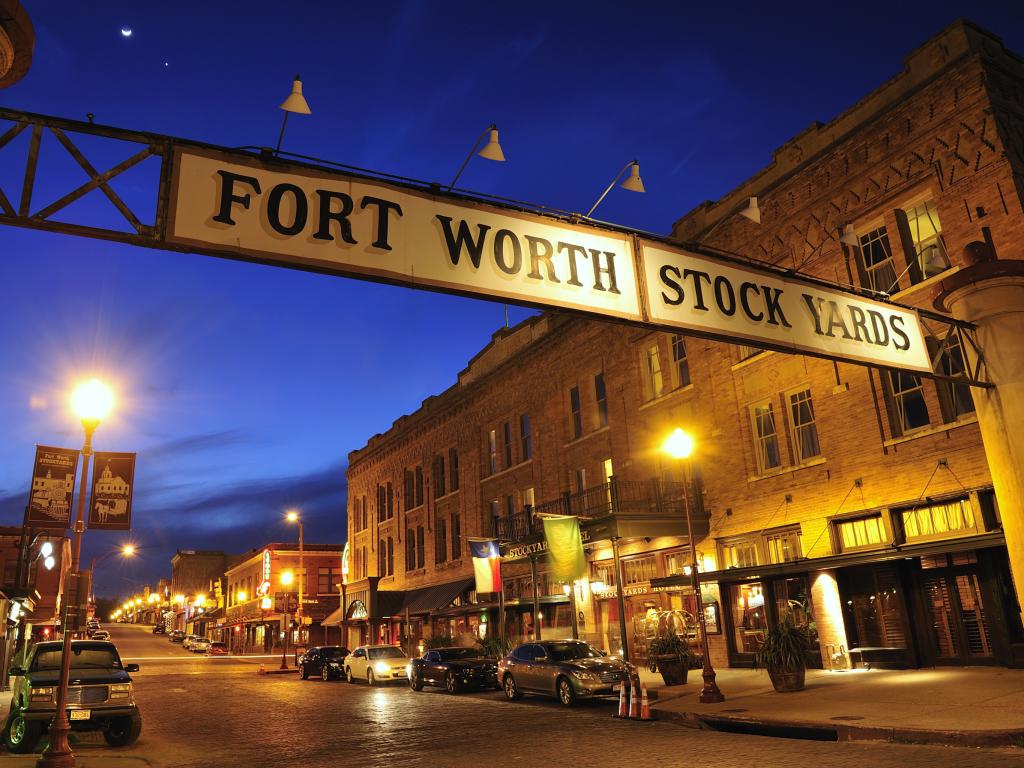 Fort Worth Stockyards Historic District street in Fort Worth, Texas