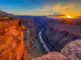 Sunrise at Grand Canyon's Toroweap Overlook in Arizona.