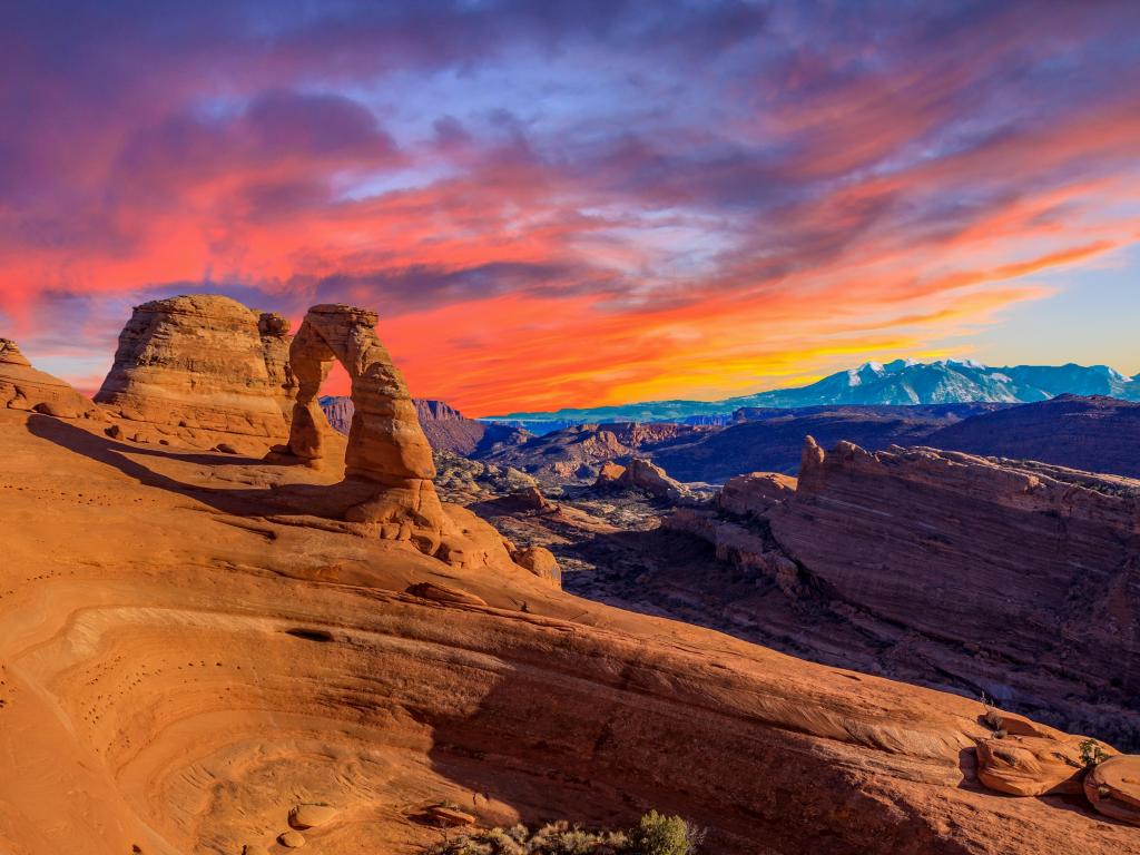 Beautiful Sunset Image taken at Arches National Park in Utah