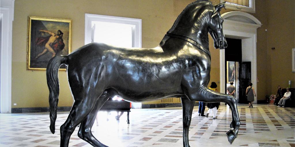 Archaeological museum in Naples, Italy