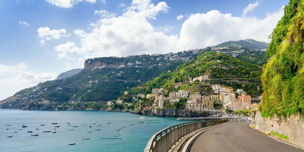 A road on the Amalfi Coastin Italu