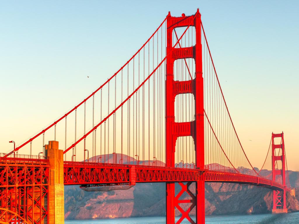 Golden Gate Bridge in San Francisco, California, USA.