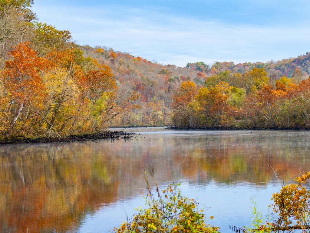 Fall color at Norris Dam State Park