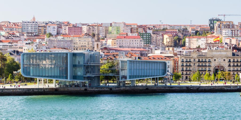 Santander's Centro Botin museum sits on the harbour seafront