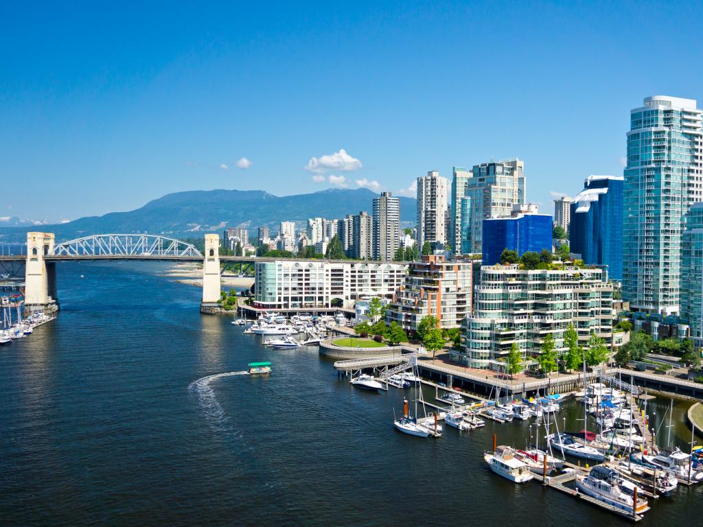 Panoramic view of Vancouver, British Columbia, Canada