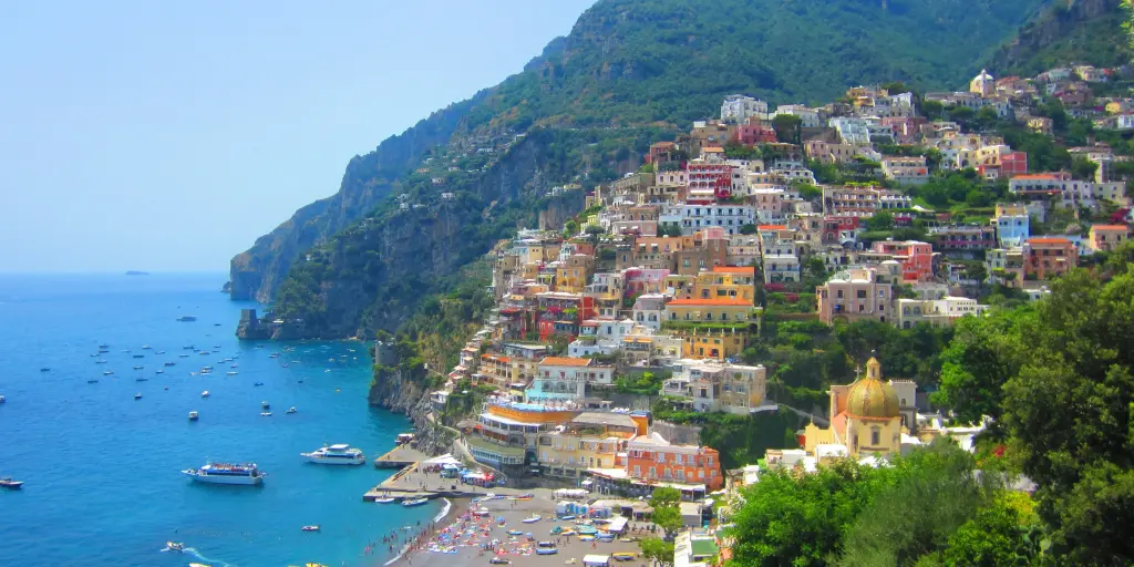 Colourful houses in Positano, Italy