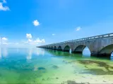 Long Bridge at Florida Keys - Historic Overseas Highway And 7 Mile Bridge to get to Key West, Florida, USA
