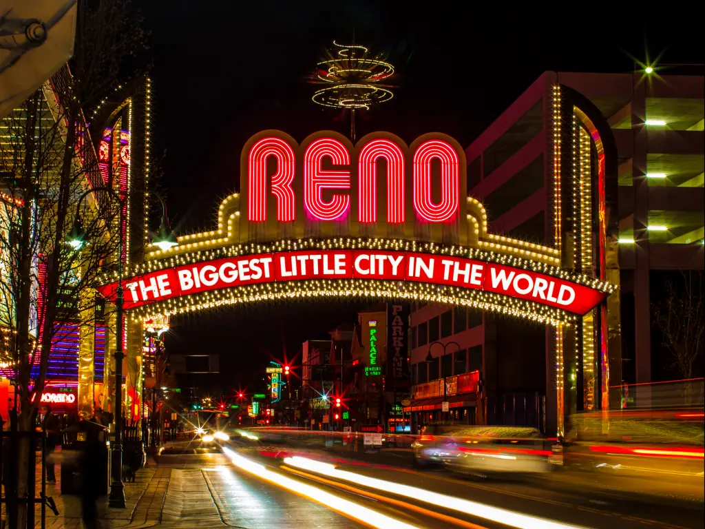 Reno Arch in downtown Reno, Nevada