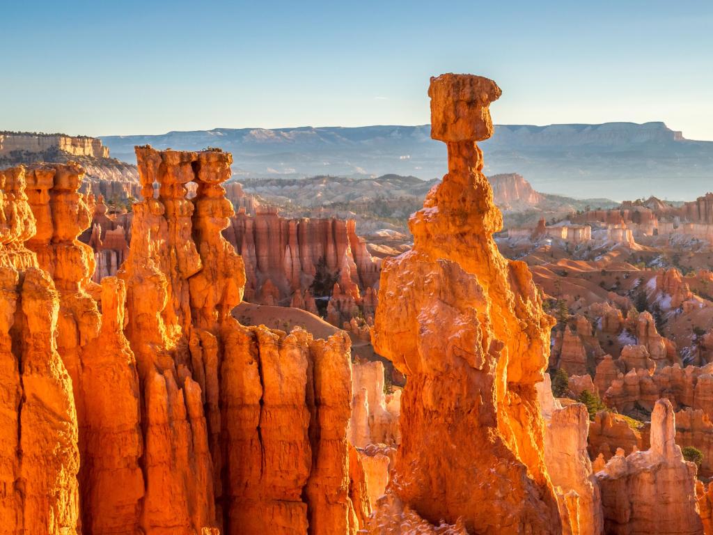 Bryce Canyon National Park, Utah, USA taken at Thor's Hammer at sunrise.