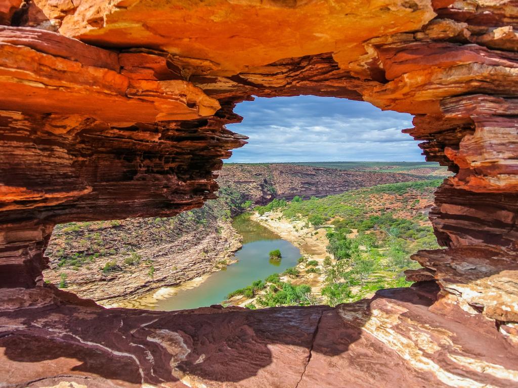 View of Murchison River from Nature's Window, Kalbarri National Park, Western Australia