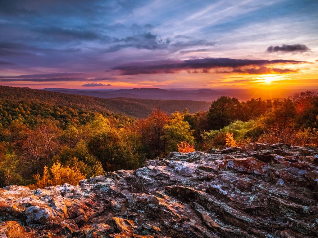 Sunset at Shenandoah National Park