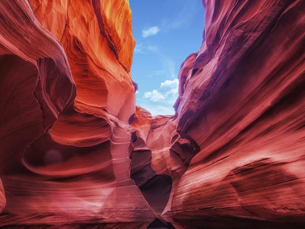 Page, Arizona, USA taken at the Antelope Canyon, the most-visited and most-photographed slot canyon in the American Southwest.