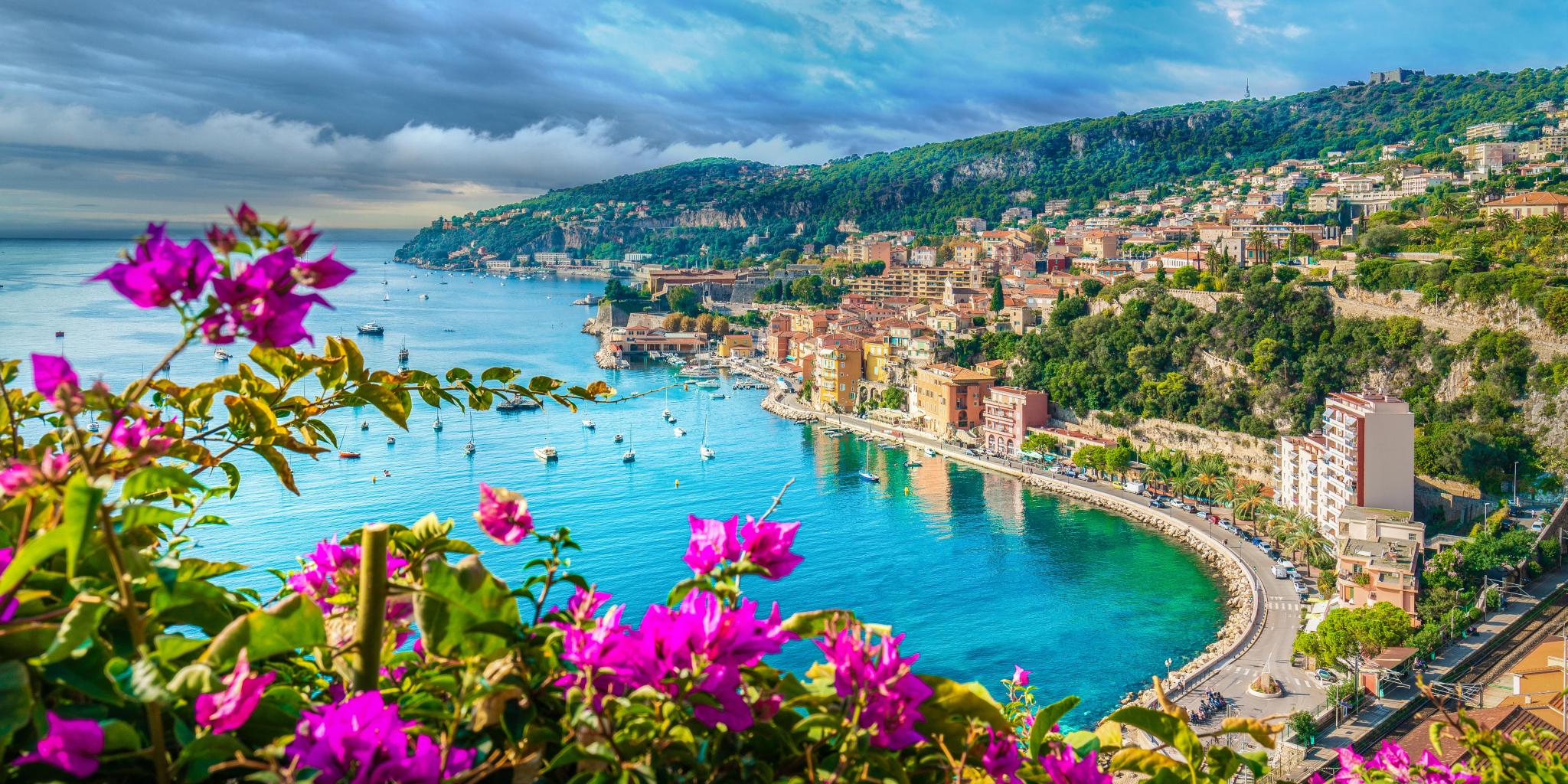 Beautiful mediterranean beach landscape, Provence, french rivier