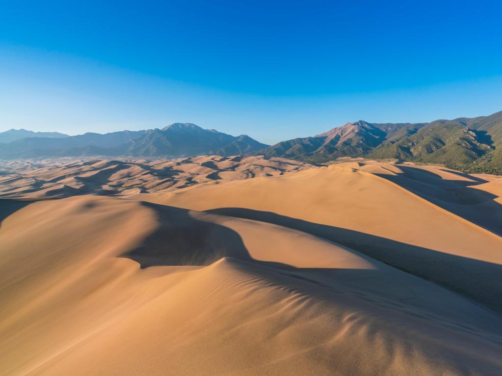 Great Sand Dunes National Park, Colorado, USA taken on a sunny clear day.