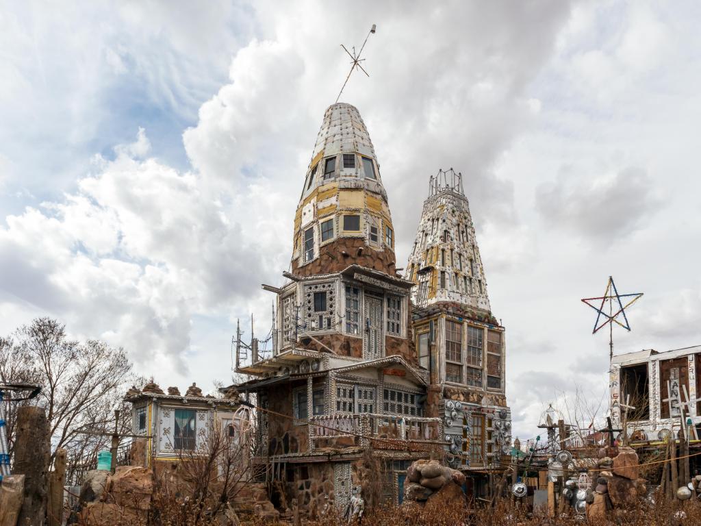 Cano's Castle, a roadside attraction built single-handedly by Donald "Cano" Espinoza, a Native American Vietnam vet, in Antonito, Colorado