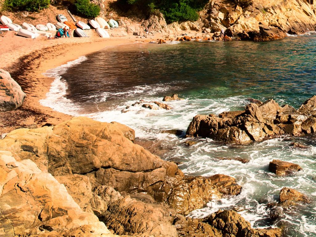 Cove near Lloret de Mar - a perfect beach day trip from Barcelona