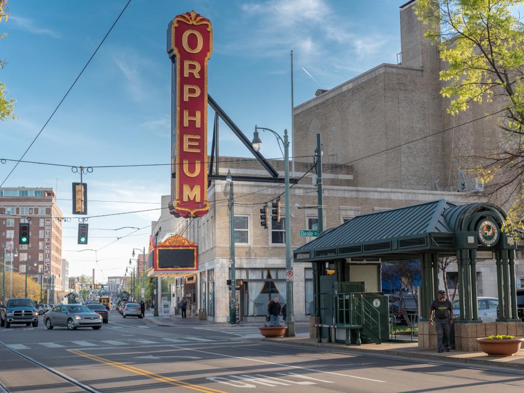 Orpheum Theatre in downtown Memphis, Tennessee