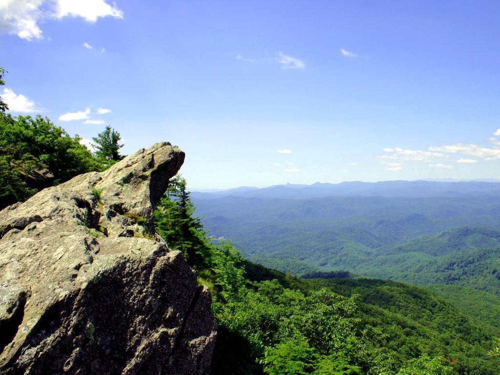 Panoramic views from Blowing Rock, USA