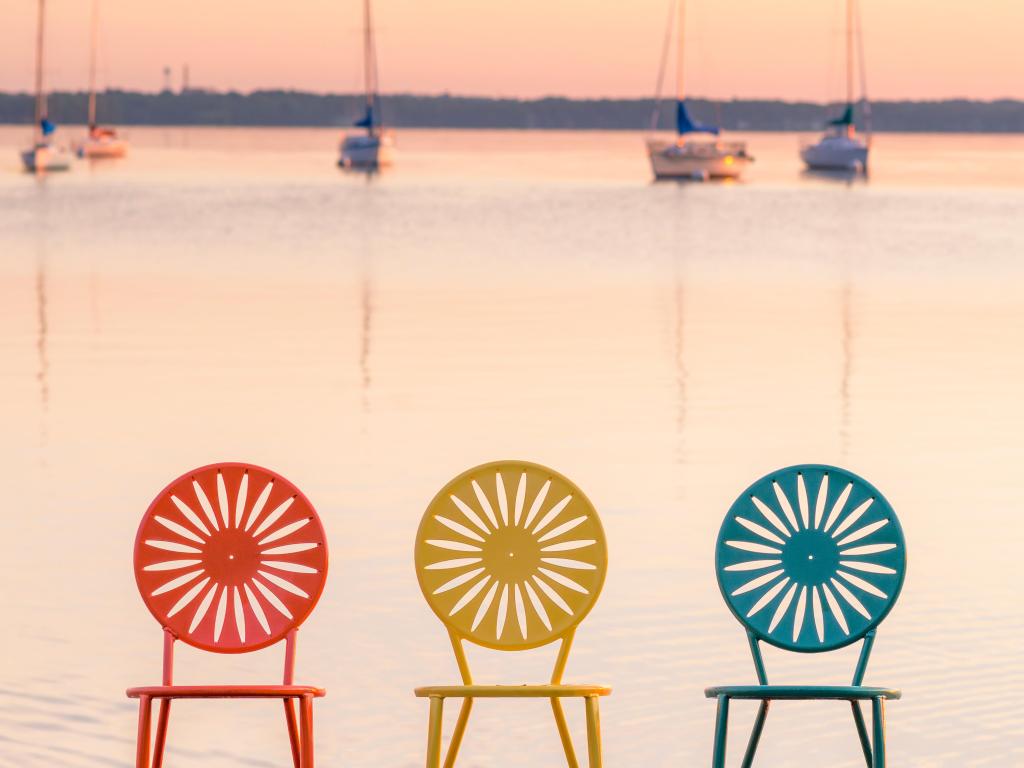 Madison Wisconsin Chairs on Lake Mendota