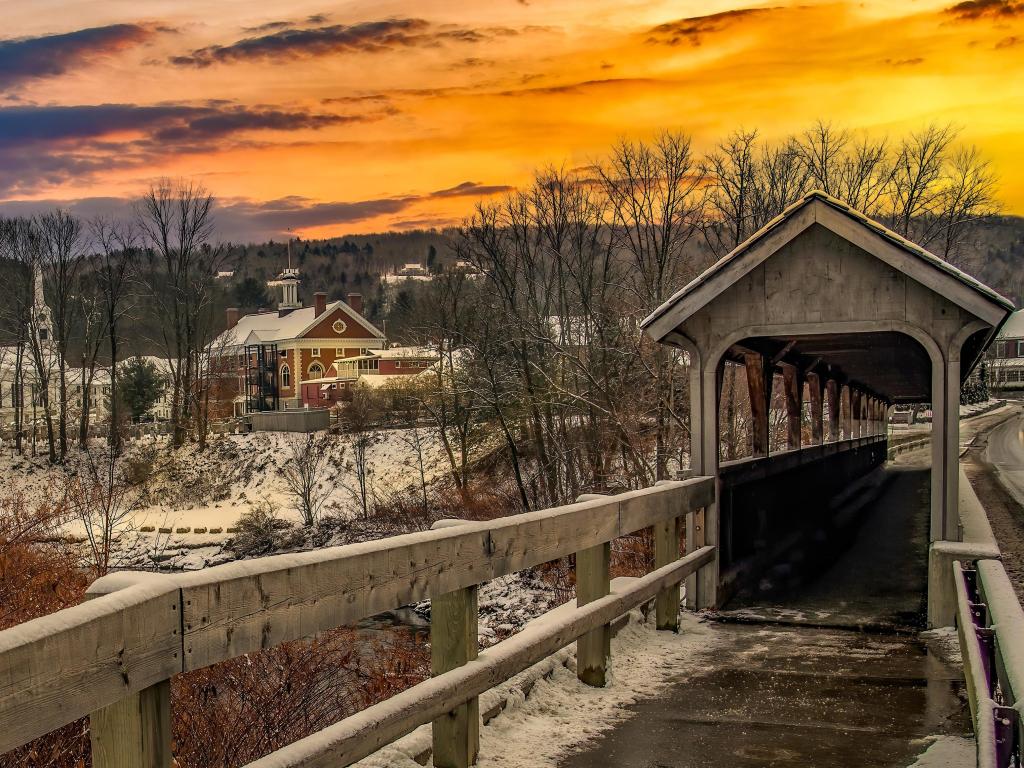 Landscape photo of Stowe Vermont