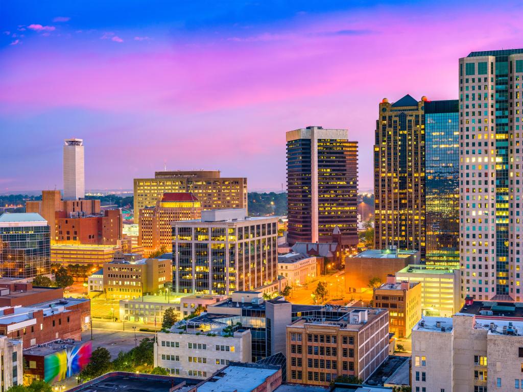 Birmingham, Alabama, USA downtown city skyline.