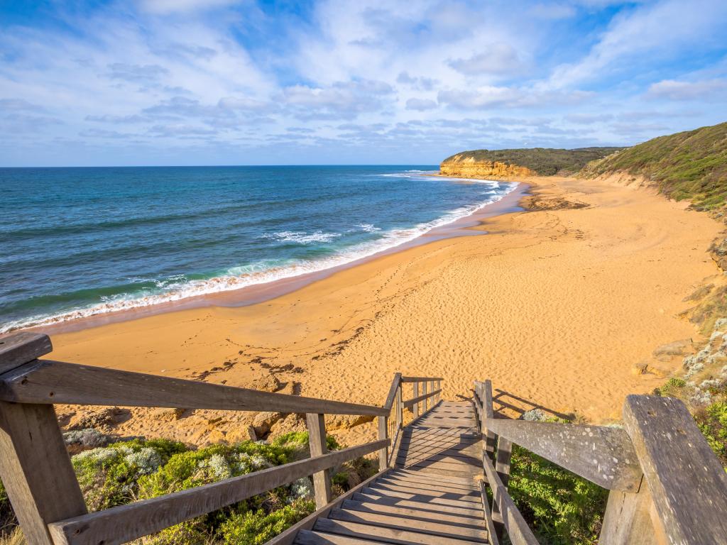 Torquay, Victoria, Australia taken at the legendary Bells Beach of the movie Point Break, near Torquay, gateway to the Surf Coast.