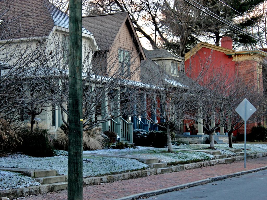 Row houses in Germantown neighborhood of Nashville, Tennessee