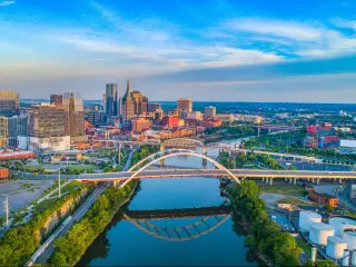 Nashville, Tennessee, USA Skyline Aerial