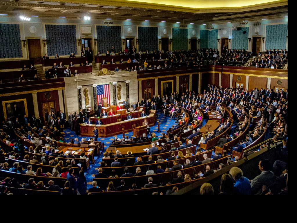 The opening day of the United States Congress in the District of Columbia