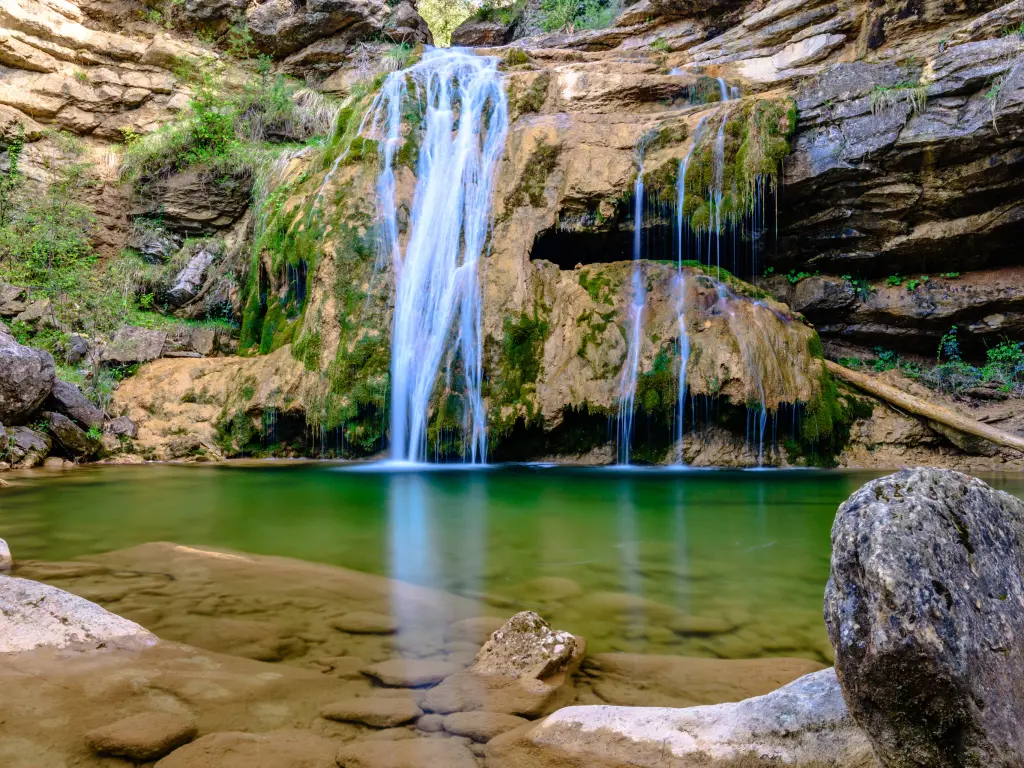 The Campdevanol waterfalls are a magical day trip from Barcelona