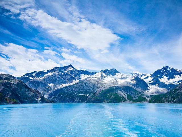 Glacier Bay in Mountains in Alaska