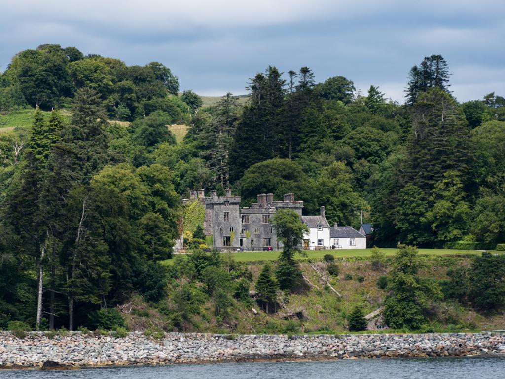Isle of Skye's west coast of the ruined Armadale Castle and landscaped gardens, Scotland