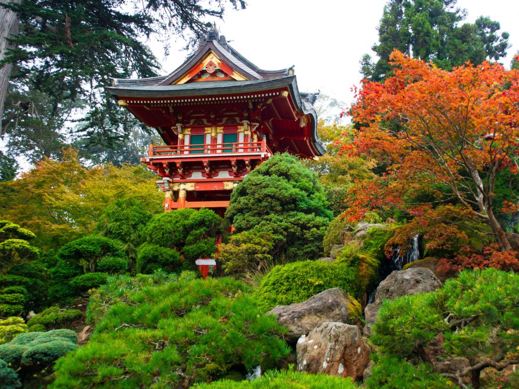 Japanese Tea Garden in Golden Gate Park in San Francisco