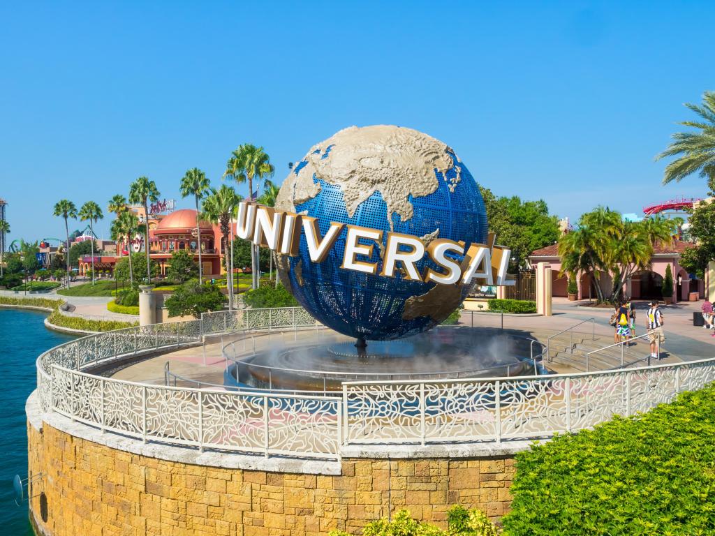 The famous Universal Globe at Universal Studios Florida theme park