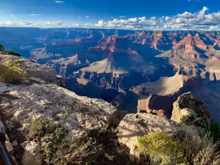 Grand Canyon South Rim Cloudy Skyline 