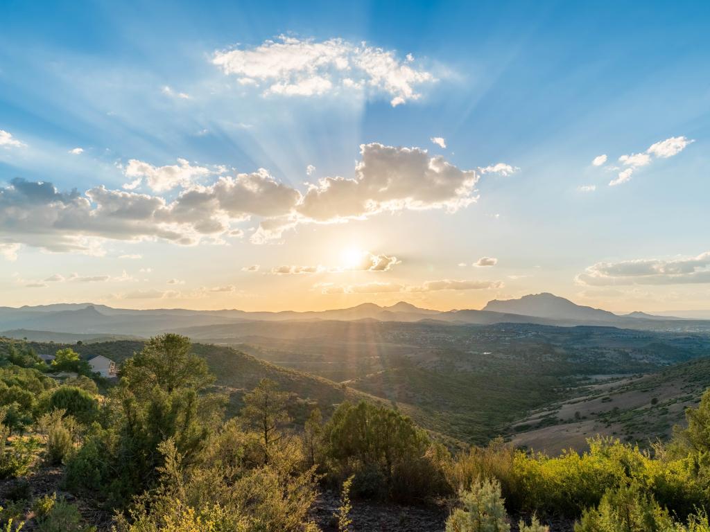 Beautiful Sunset over Prescott Arizona