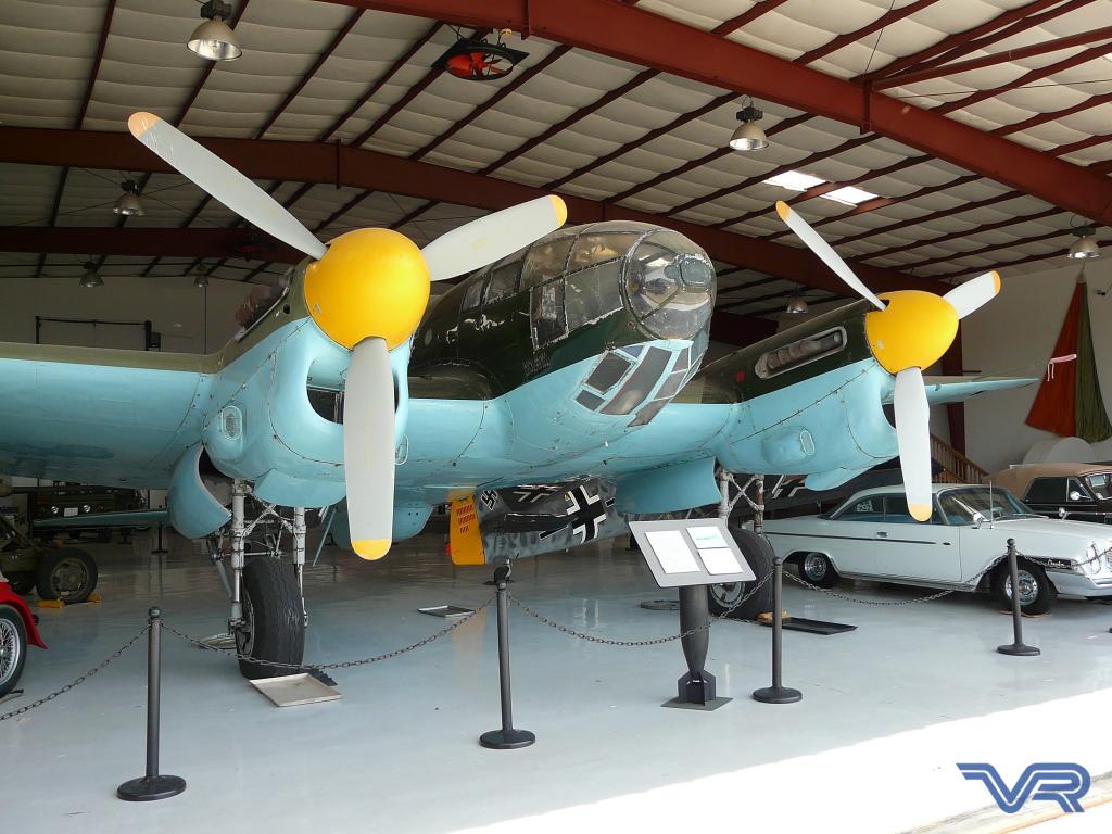 A classic airplane in the Cavanaugh Flight Museum, Texas