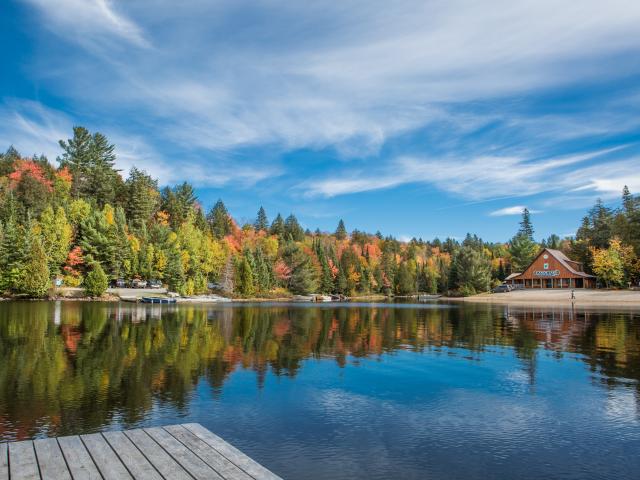 Lake surrounded by forest in Algonquin Provincial Park, 3 hours drive from Toronto