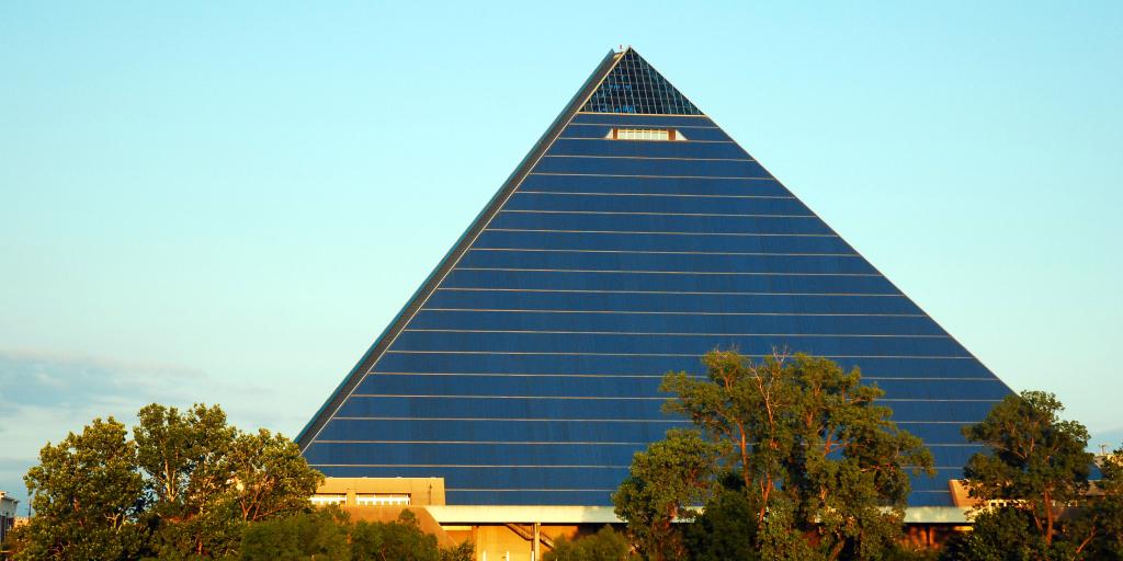 The Memphis Pyramid housing the Bass Pro Shop, Tennessee