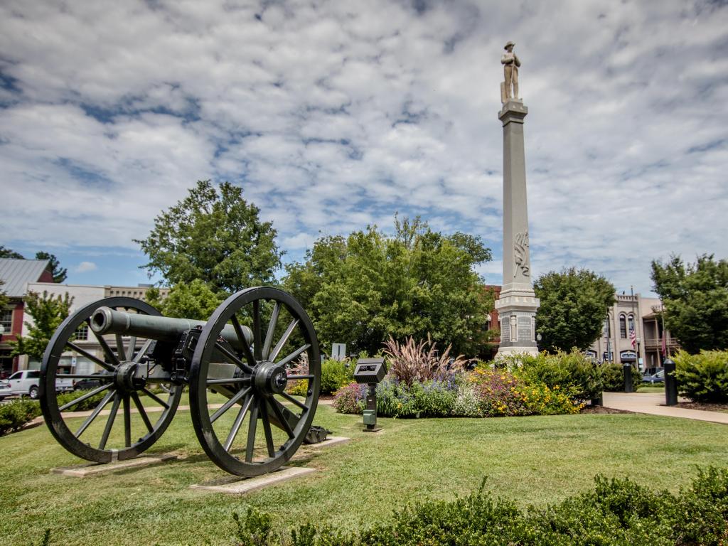 Civil war landmarks in historic Franklin, Tennessee