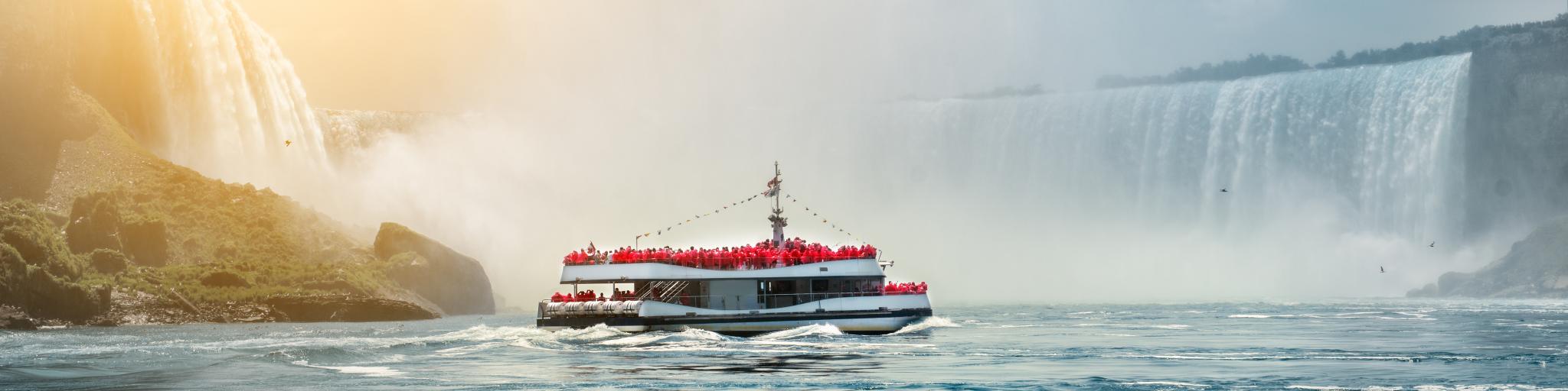 Boat tour at Niagara Falls, New York State