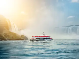 Boat tour at Niagara Falls, New York State
