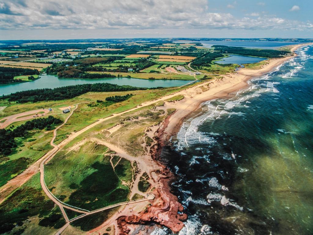 Aerial images of Prince Edward Island, Canada