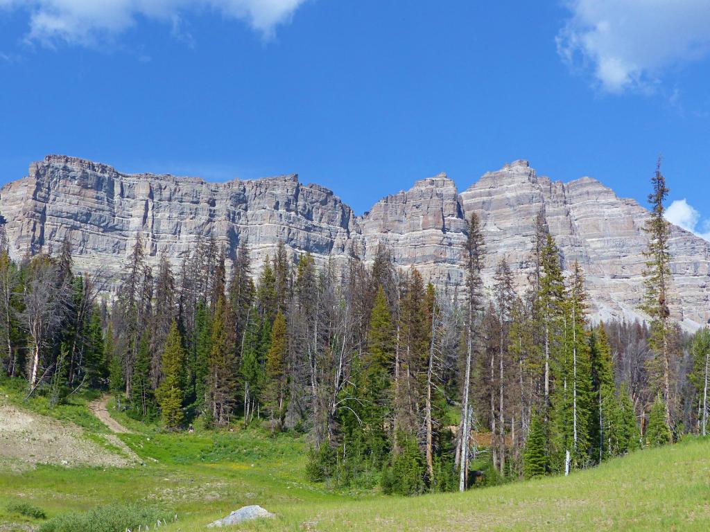 Wyoming's North Breccia Cliffs lie just east of Grand Teton's National Park.