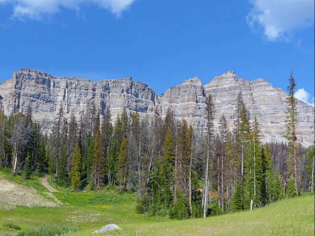 Wyoming's North Breccia Cliffs lie just east of Grand Teton's National Park.