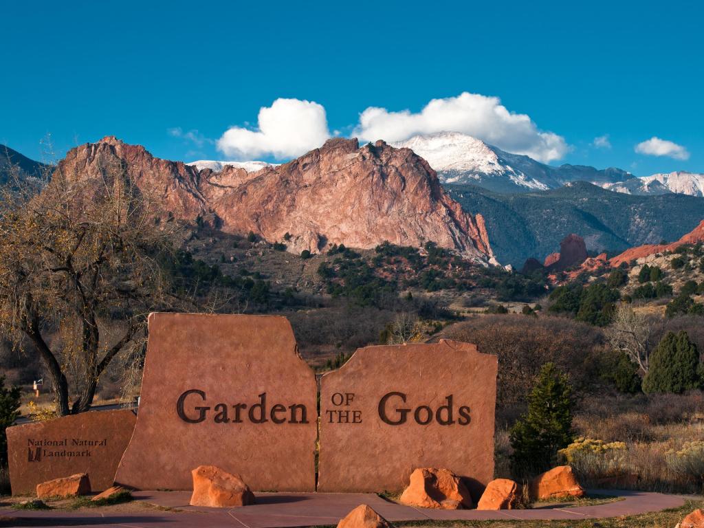 Garden of the Gods Park East Entrance at Colorado Springs