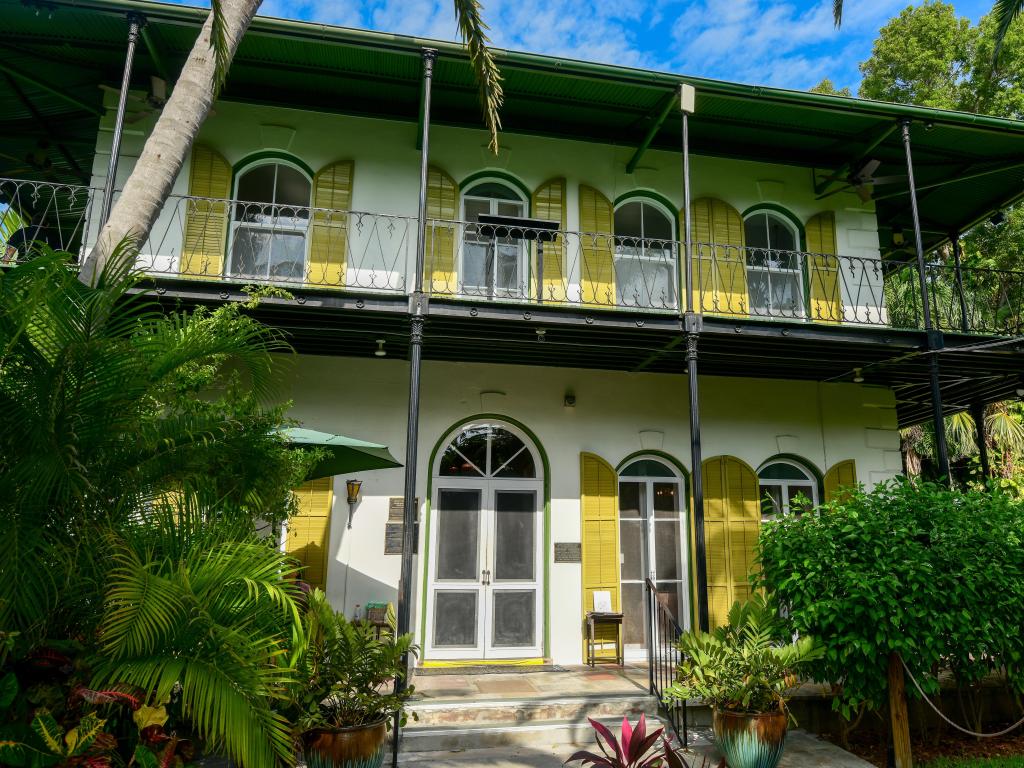 Author's house in Key West, on a sunny day