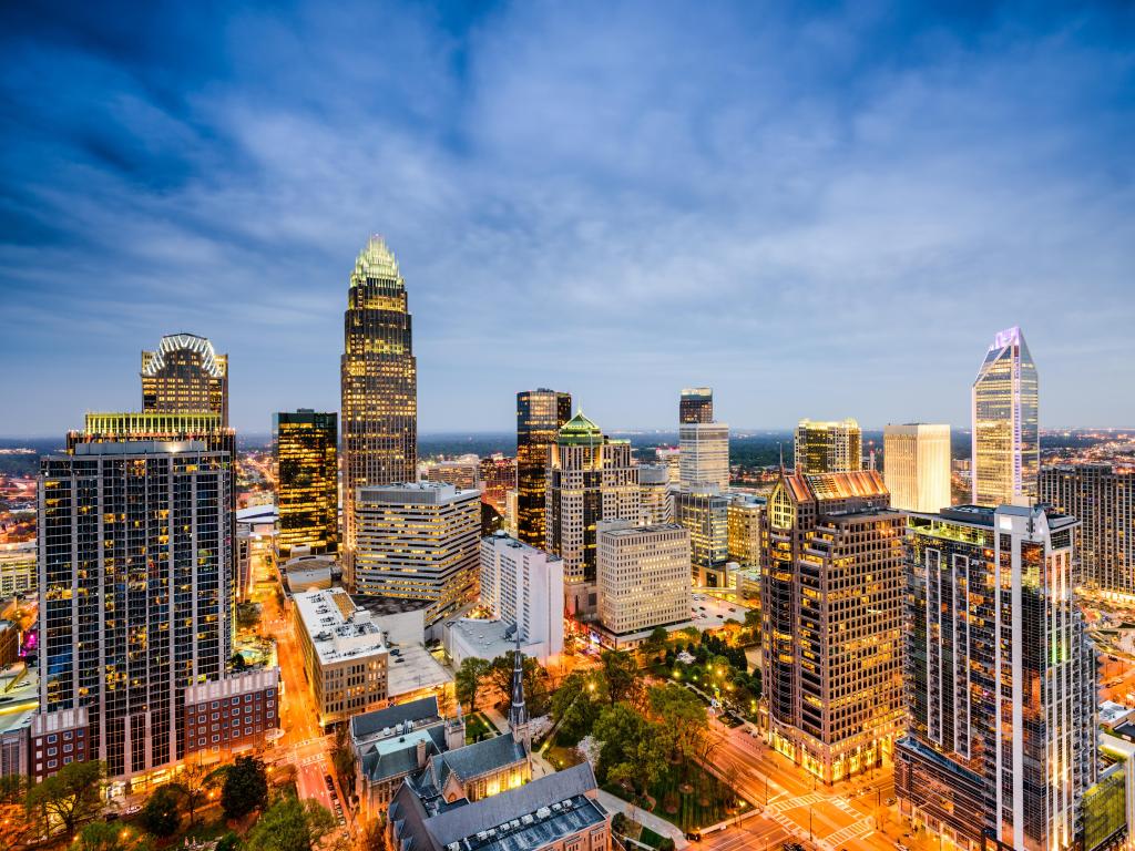 Charlotte, North Carolina, USA Skyline.