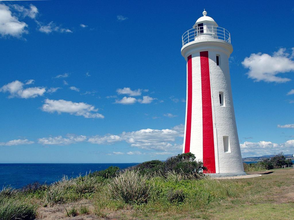 Mersey Bluff Lighthouse in Tasmania, Australia