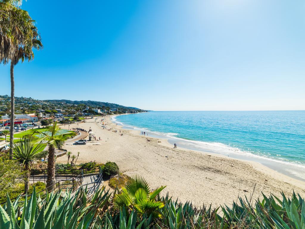 Laguna Beach stretching into the distance in Orange County, California